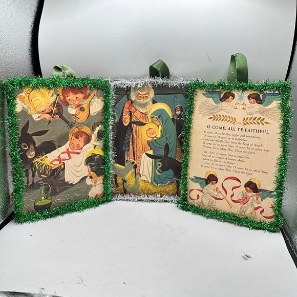 Vintage 1950s Children’s Story Book Page displays kitschy golden book Christmas - Picture 2 of 7